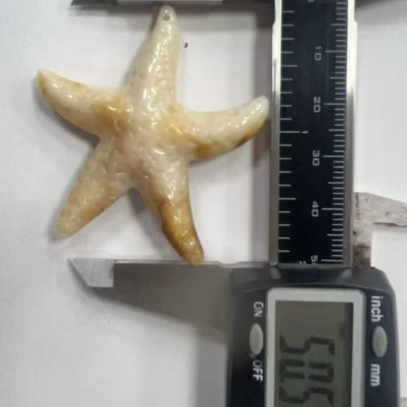 Acrylic Starfish Seashell Conch Pendant for DIY Crafting