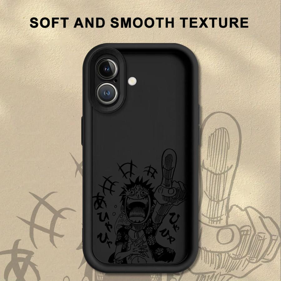

Anime ONE PIECE Luffy Phone Cover Case for iPhone 17 Pro Max 15 Plus 14 12 Pro 11 Air 16 13 iPhone 16e