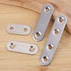 Stainless Steel Corner Bracket Metal Flat Straight Brace Fixed Connecting Plate Corner Brackets For Reapiring Furniture Cabinet
