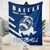 Dallas Cowboys Helmet Blankets Are Suitable for Living Rooms, Bedrooms, Camping, and Other Places, Making Them an Ideal Choice for Gifts.