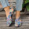 Fashion Ladies Shoes 2025 Fashion Closed Toe Women's Sandals New Casual Summer Printing Plus Size Light Best Seller Flat Sandals Zapatos