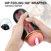 Male Masturbator Vaginal For Men 18 Sexy Toys Penis Pump Glans Sucking Sex Goods Adult Vagina Real Pussy Erotic Products 16cm