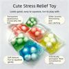 Handmade Sensory Dumpling Squishy Wax Coating Fidget Squeeze Bag Crispy Handmade Ball  Desktop Gift