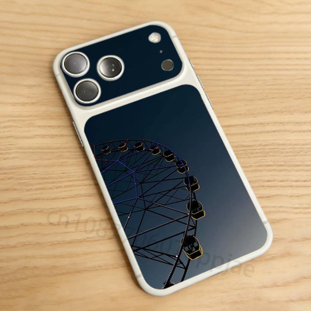 

Ferris wheel For iPhone 17proMax/17pro Full Cover Decal Skin Wrap Colorful Rear Protective Sticker Film SJTZ-17PM