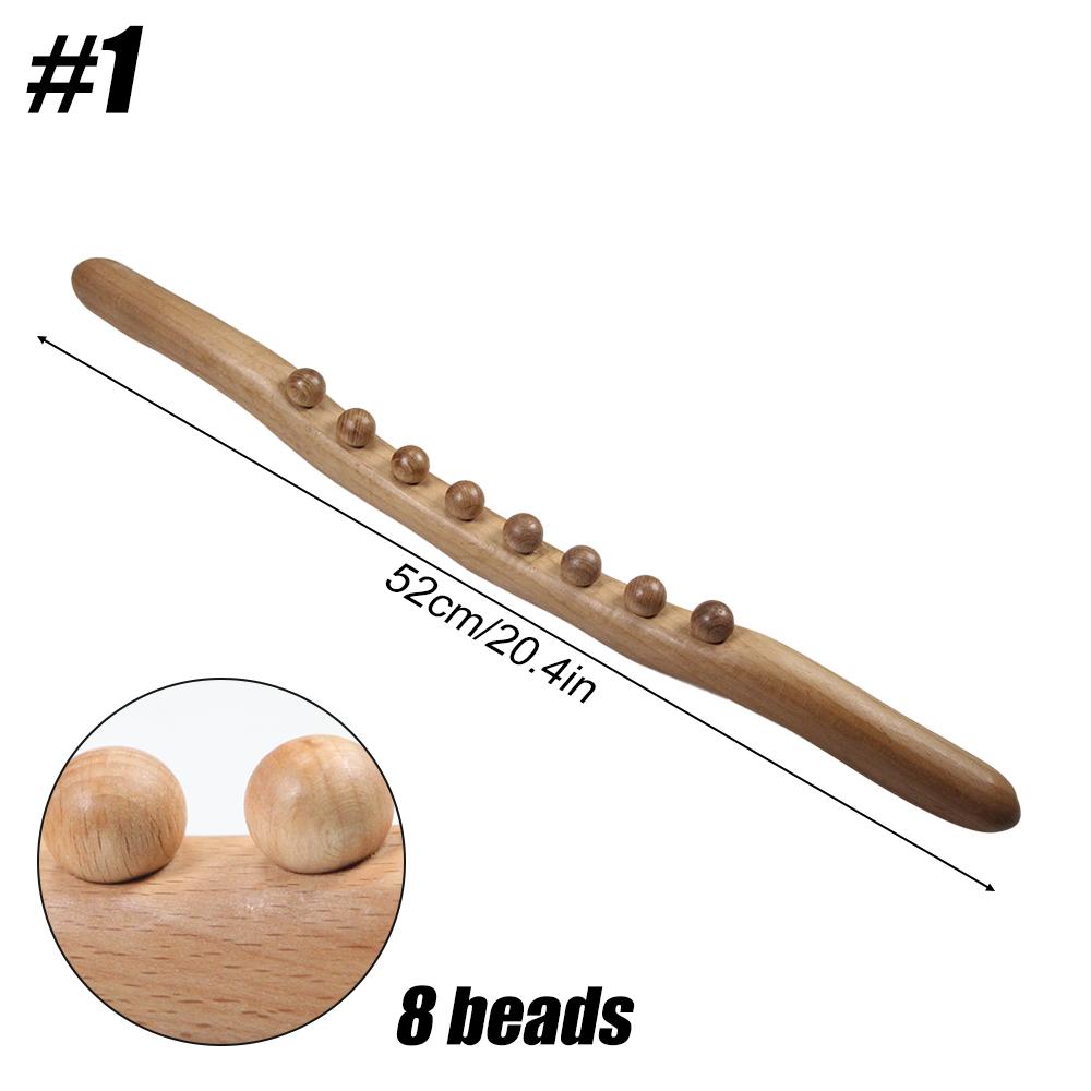 36 Beads Wooden Massage Tool Myofascial Release for Stomach Cellulite Neck Waist Body Sculpting Therapy