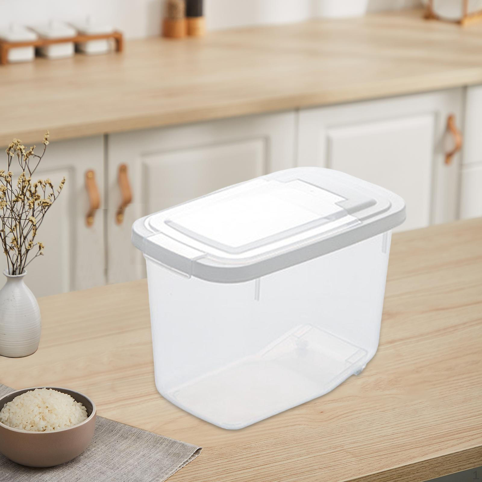 

Контейнер для зерна, риса, контейнер для муки, герметичный ящик для хранения корма для домашних животных 10kg