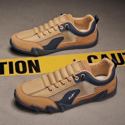Men Casual Sneaker 2025 New Summer Breathable Comfortable Outdoor Walking Sports Shoes Fashion PU Leather Male Casual Shoes