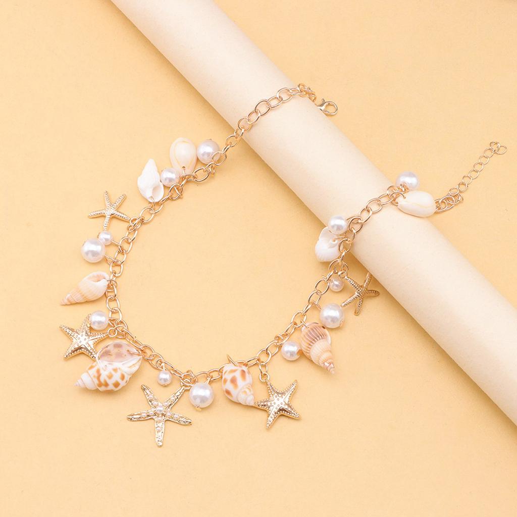 Multifuntional Shell Pendant Necklace Beaded Necklace Fashionable Clavicle Chain Necklace Perfect for Various Occasion