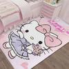 Cute Hello Kitty Cartoon Rug, Sanrio Character Home Decor, Soft Anti-Slip Area Carpet