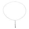 Whistle Pedant Necklace Reduce Anxiety Deep Breathing Stainless Steel Stress Relief Necklace Silver