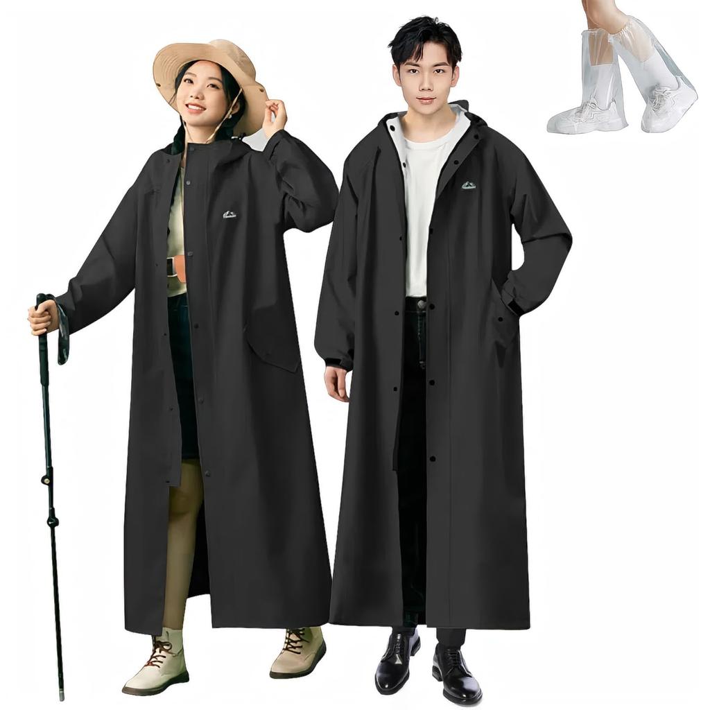 Raincoat for Cycling and Rainwear for Women and Stylish Long Rainy Season Mountain Commuting To Work or Everyday Storage Bag Disposable Shoe Covers X