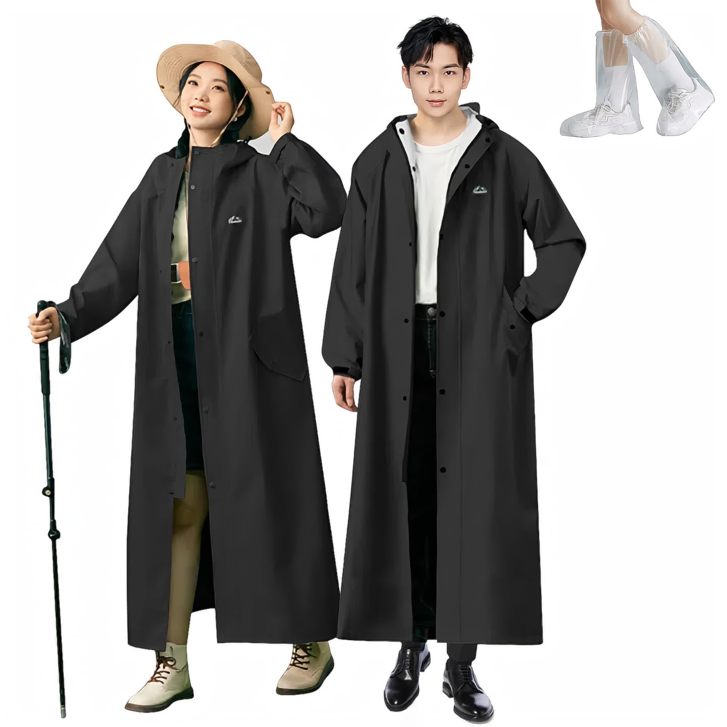 

Дождевик для езды на велосипеде и дождевик для женщин и стильный длинный дождливый сезон для поездок в горы на работу или повседневный мешок для хранения одноразовые бахилы x чёрный