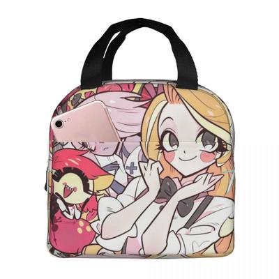 Insulated Lunch Bag Hazbins Hotels Season 2 Merch Storage Food Box Causal Cooler Thermal Bento Box For School