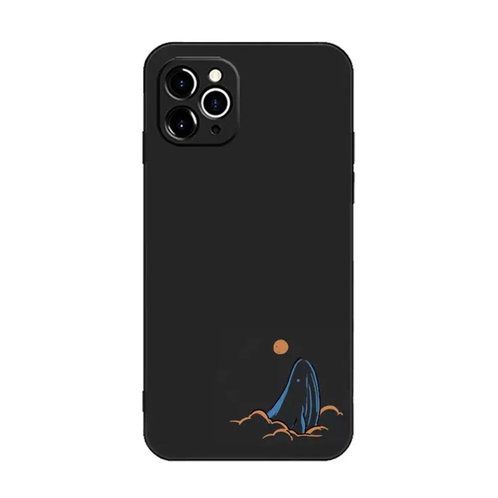 

Простой Чехол для Телефона с Парными Китами Для iPhone 16 14 15 13 11 12 Pro Max 13Mini SE 7 8 15 Plus Прозрачный Чехол для Влюбленных Fundas Shell iPhone 12