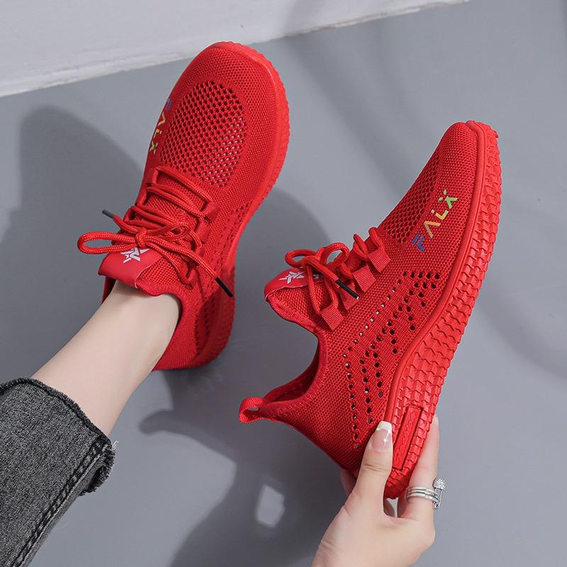 Women's Summer Breathable Hollow Mesh Casual Sports Shoes, Soft-Soled Anti-Slip Versatile Fashionable Footwear.