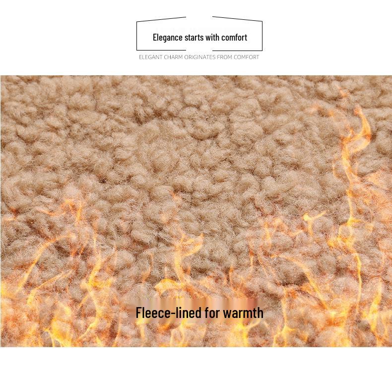 2024 Autumn/Winter Women's Thickened Lambswool & Deer Skin Jacket - Z5152