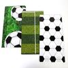 Decorative Football Tablecloth, Waterproof PE Design, Rectangular Tables Football Field Background Cloth, for Party Decorations