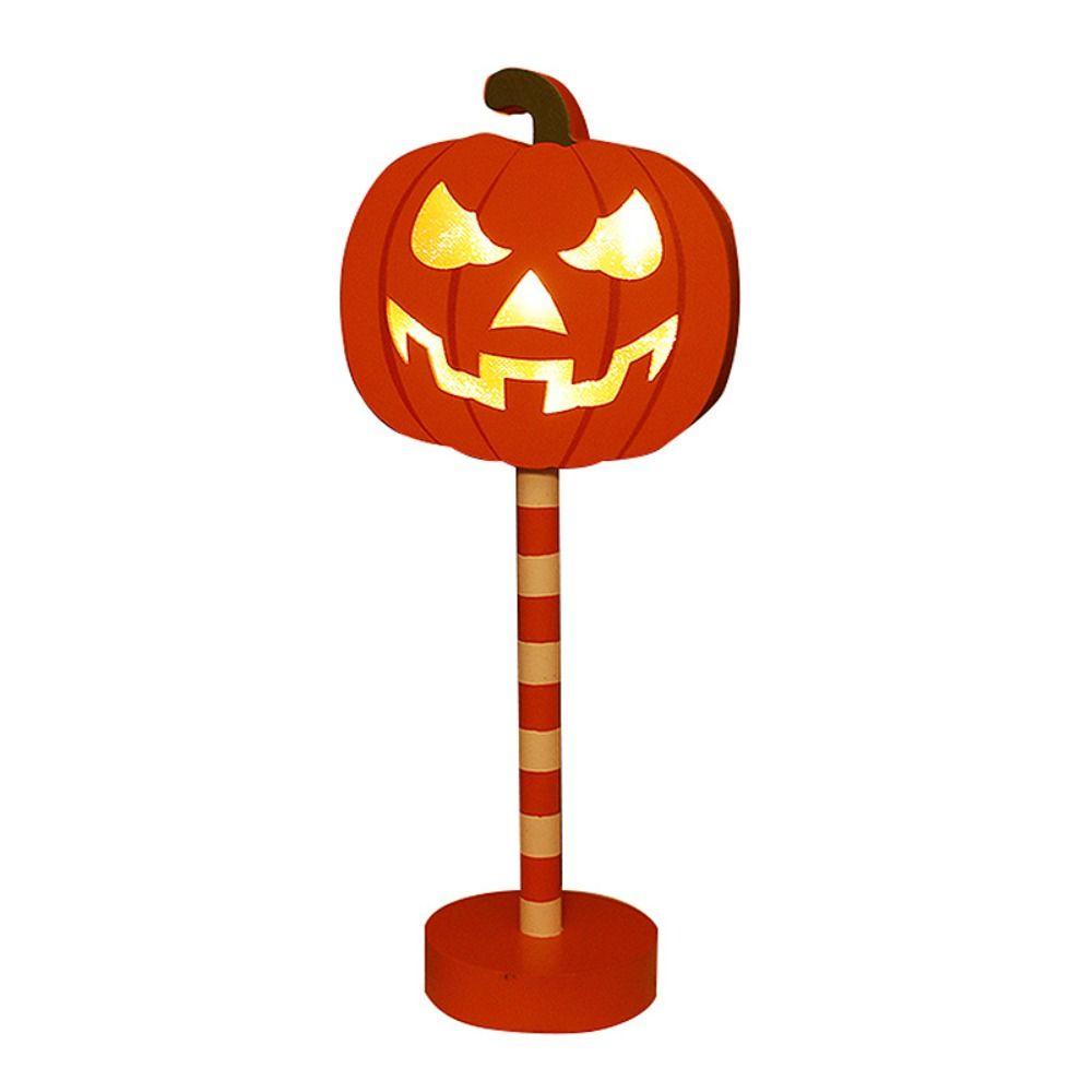 Pumpkin Halloween Wooden Night Light Atmosphere Lamp Pumpkin Ornament Lantern Halloween Decor