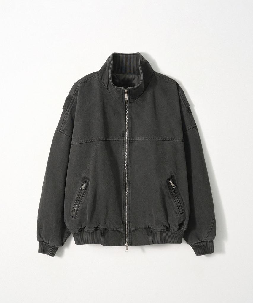 Ezio Pigment Flight Jacket_Charcoal