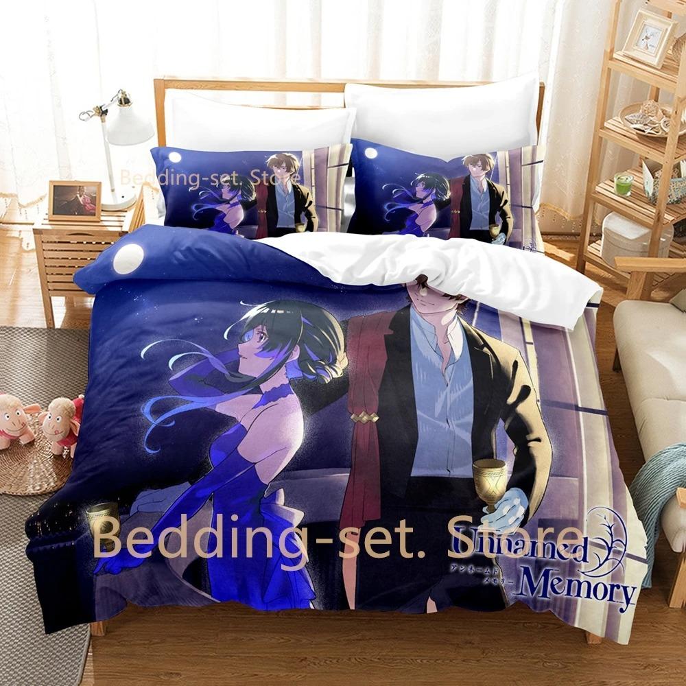 Unnamed Memory Bedding Set Single Twin Full Queen King Size Bed Set Adult Kid Bedroom Duvetcover Sets 3D Anime Bed Sheet Set
