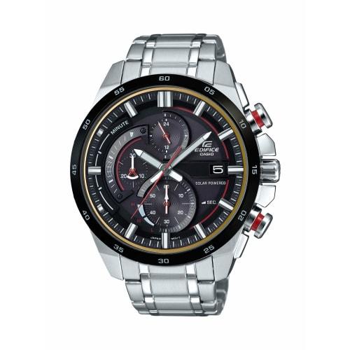 Casio Men's EQS-600DB-1A4UEF Edifice Analog Quartz Silver Watch, Silver, 49 mm.