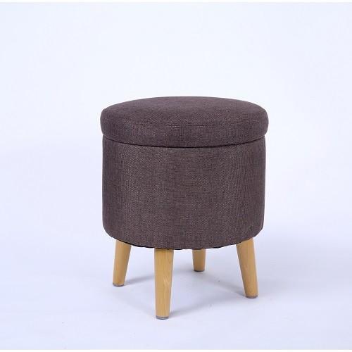 

Удобная круглая подставка для ног и скрытый органайзер – дизайн из мягкой ткани для гостиных, общежитий, спален и туалетных комнат кофейный