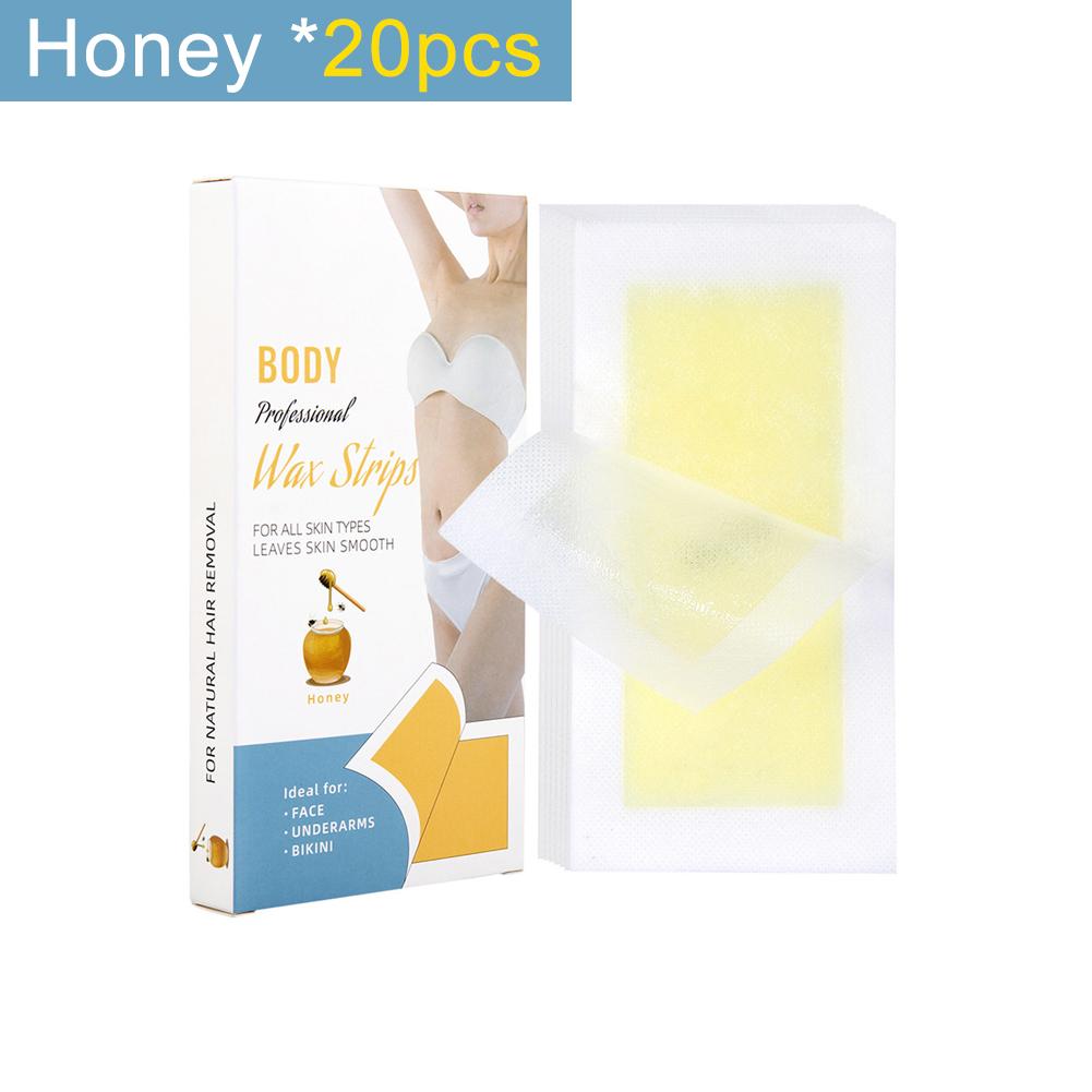 20/40pcs Hair Removal Wax Strips Roll Underarm Wax Strip Paper Waxing Wipe Sticker Beauty Tool for Face Body Leg Arm Hair Remova