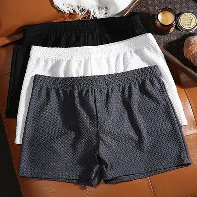 Boxer da uomo in seta di ghiaccio multi-uso: Pantaloncini estivi larghi e traspiranti per pigiama