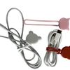 Silicone cable organizer winder brown