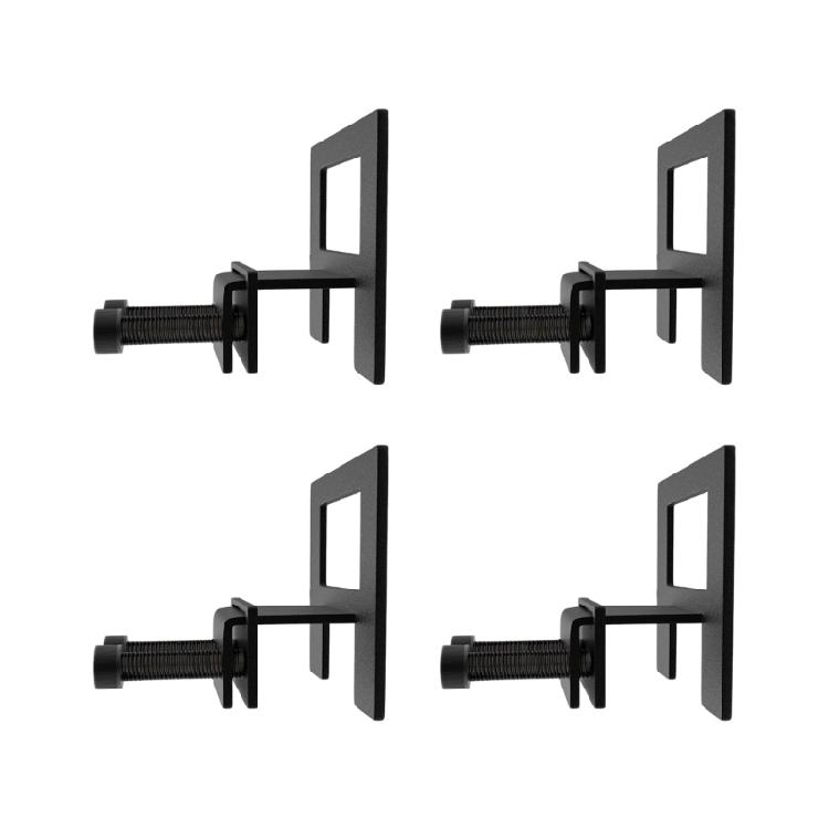 

Set of 4 Heavy Duty Bed Frame Brackets Quick Install Steel Stabilizers Nonslip Rubber Feet for Noise Reduction 1