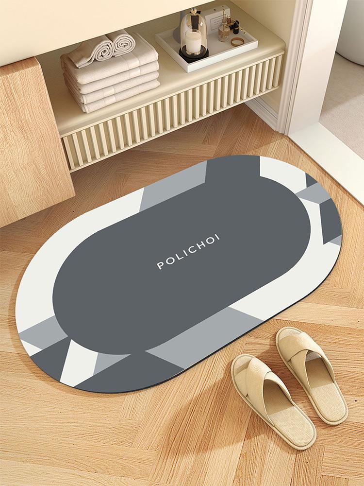 

Скандинавский диатомитовый коврик для ванной Абсорбирующие коврики для ног Ковер для ванной Противоскользящие коврики для комнаты Ковер для туалета Быстросохнущий придверный коврик 40cmx60cm