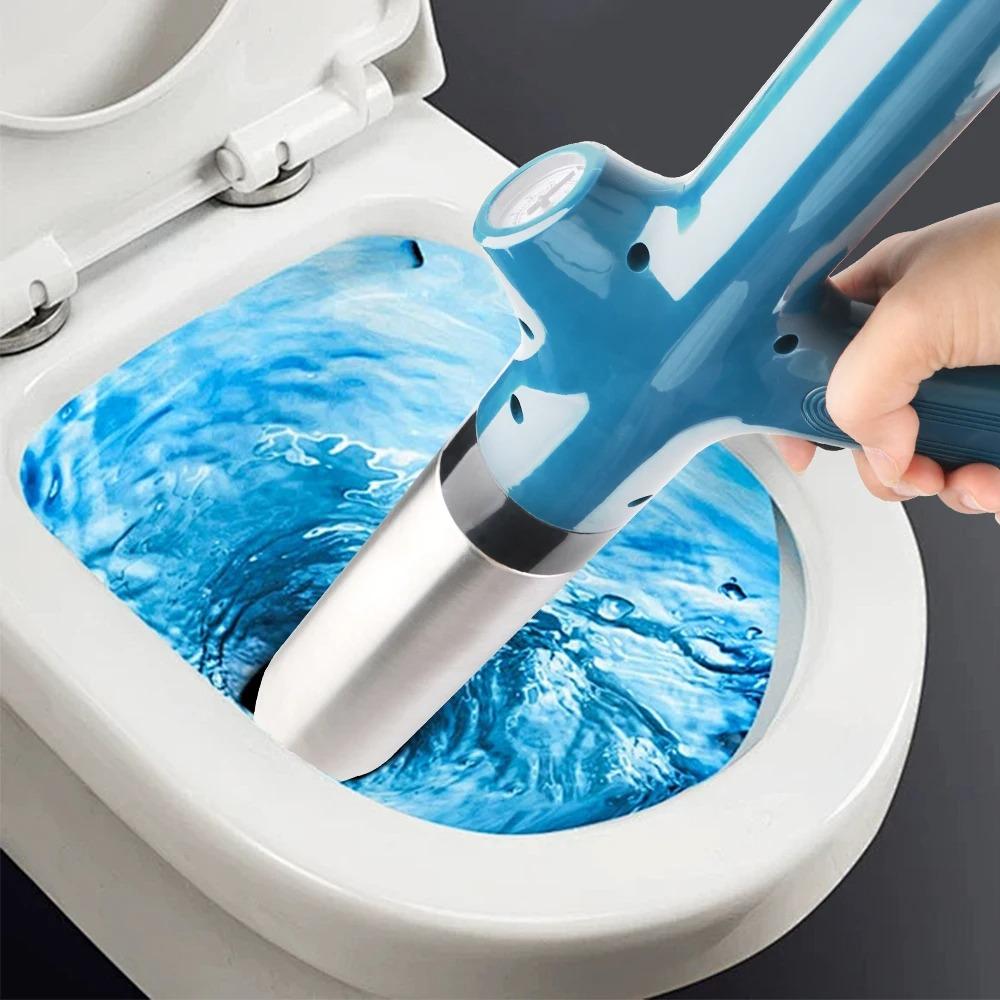 High Pressure Drain Plunger Pipe Plunger Dredge Clog Bath Toilets Bathroom Shower Sink Bathtub Toilet Clogged Unclogging Device.