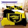 Al-Ittihad Club Pattern Bedding,Quilt Set Quilt Cover Pillowcase Home Birthday Gift (1 * duvet cover + 2 * pillowcase, without core)
