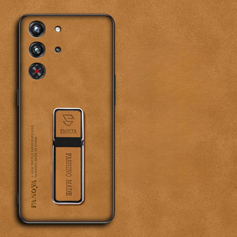 

Чехол для ZTE nubia Red Magic 10 Pro 9S Pro Plus Skinsheep Leather Armor Phone Case для RedMagic 10Pro+ 9pro Magnetic Ring Holder Stand Protect Cover For Red Magic 9 Pro жёлтый