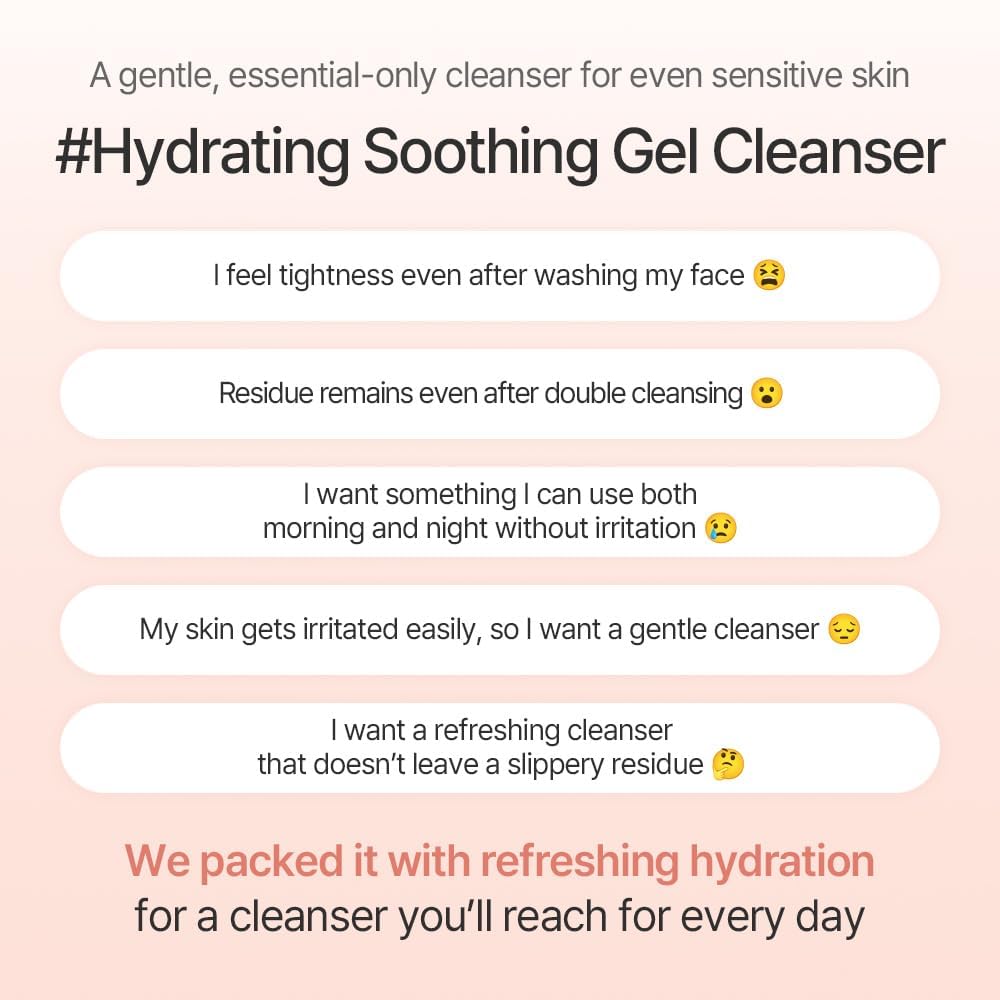 Mixsoon PDRN Collagen Gel Cleanser 100ml Facial Gel Mildly Sensitive Korean Cosmetics - Cleanser, Cleanser, Hypoallergenic, Acidic, Moisturizing,