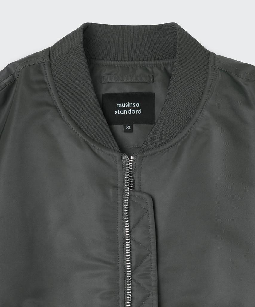 Musinsa Standard Short Ma-1 Bomber Jacket [Dark Grey]
