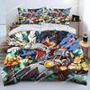 Anime Digimon Adventure Monster Bedding Set Duvet Cover Bed Set Quilt Cover Pillowcase Comforter King Queen Size Boys Adult