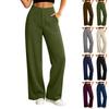 Women's High Waisted Flared Yoga Pants with Side Pockets, Wide Leg Athletic Pants for Workout and Casual Wear
