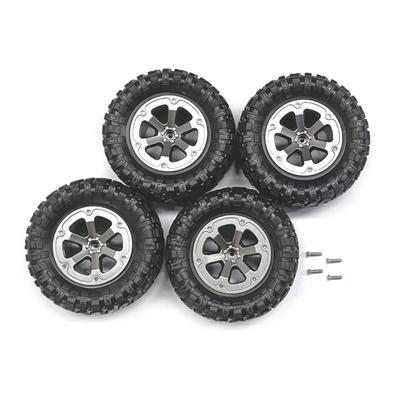 4 szt. Koła z oponami Beadlock 70mm do wojskowego ciężarówki RC i felgi z ciężkim łożyskiem Część zamienna do MN90/91 FY001/002 1:12 Model dla Samochodu