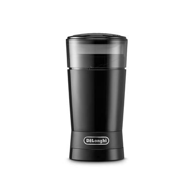DeLonghi Molinillo de Café KG200J Tipo Cuchillas 90g Granos de Café Operación Fácil Molienda Gruesa a Media Fina Tolva Desmontable Diseño de Seguridad Cable de Alimentación