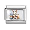 1PC Creative Personalized Tulip Lovely Cats Rabbit Star Heart Italian Charm Fit 9MM Stainless Steel Bracelet DIY Making Gift