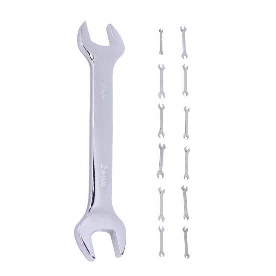 5.5-24mm Anti-Rust Open End Wrench High Hardness Repair Tool Multiple Sizes Double Open End Wrench for Auto Repair