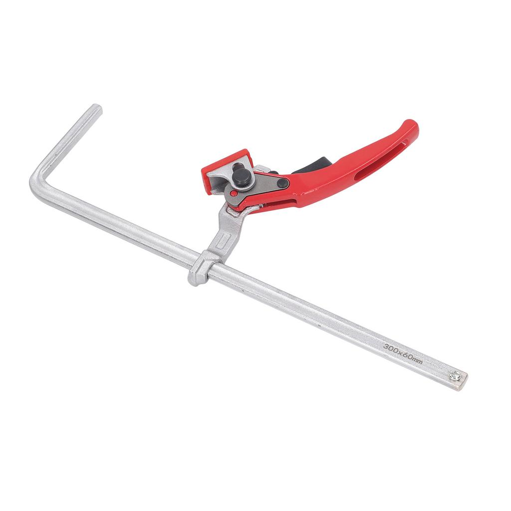 Ratchet Track Clamp 300x60mm Large Clamping Force Self Alignment Ratcheting Table Clamp