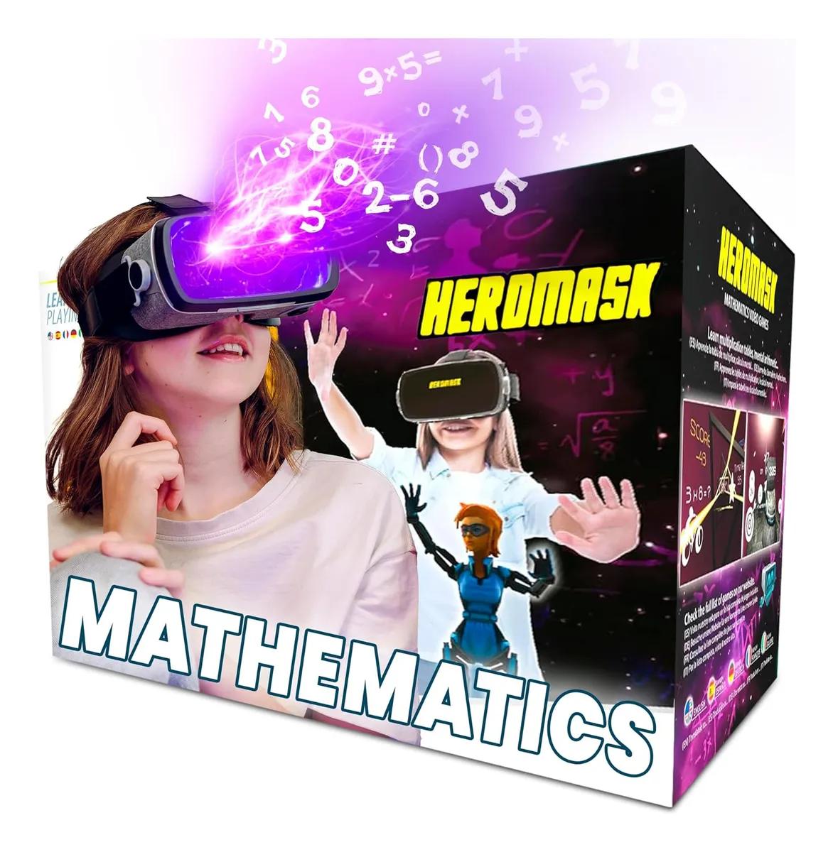 VR-очки для детей 5-12 лет + математические игры - подарите Math Muff чемпионам по информатике | Сложение, умножение, устный счет и многое другое