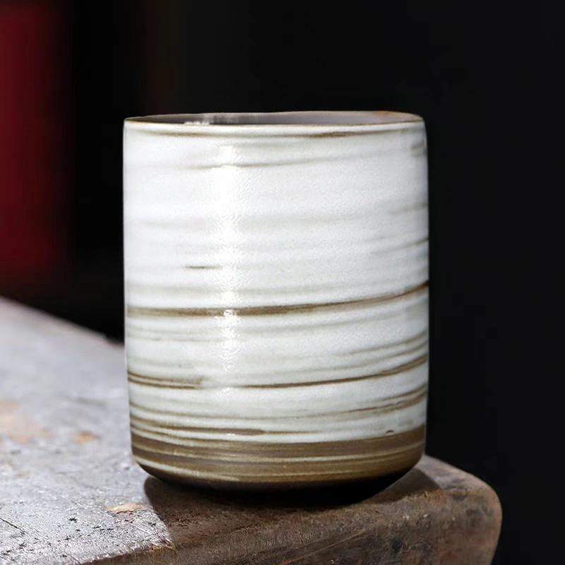 Hand-painted ceramic retro coffee cups creative kiln change infused wax aromatherapy cups master cups tea cups wheat tea cups