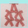 Christmas Decor Set With Elegant Butterfly Bows For Holiday Tree Celebration