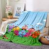 1Pc Bugs Garden Blanket For Couch Bed Plush Cozy Fuzzy Blanket Super Soft Warm Blankets For Fall And Winter 09187