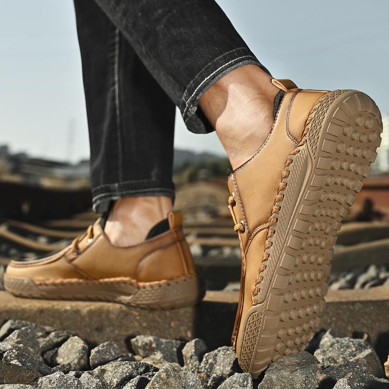 38-46 Men's Plus Size Fashionable Outdoor Casual Shoes Leather Shoes Business Casual Shoes Hiking Shoes