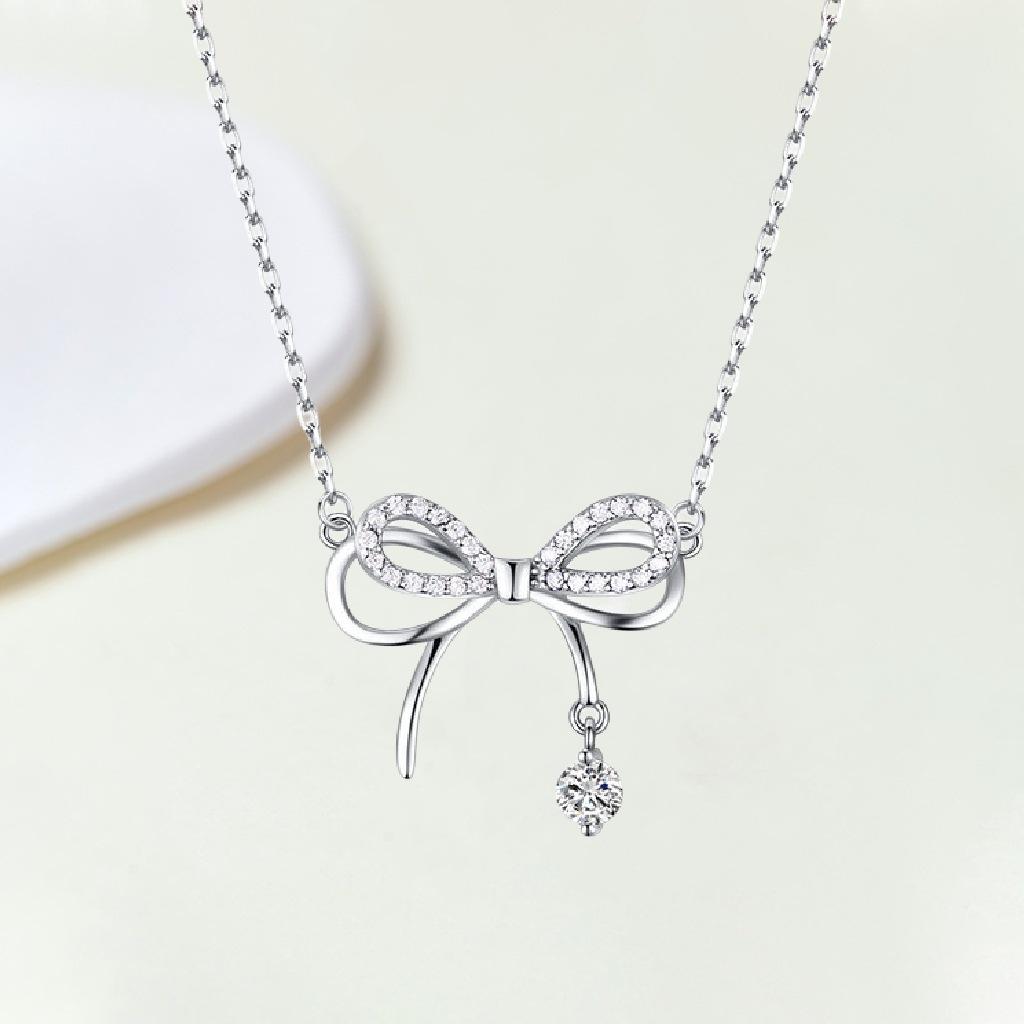Fashion Women Crystal Zircon Cross Pendant Necklace For Women Girl Crystal Chain Necklace Punk Party Jewelry Gift