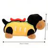 Cute Hot Dog Plush Toys Sausage Cartoon Doll Soft Stuffed Animals Sleeping Pillow Birthday Gift for Boyfriend Girlfriend